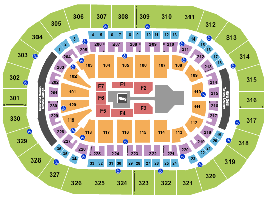 Paycom Center WWE Seating Chart